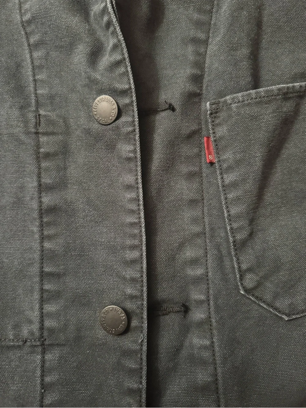 Levi's Black Engineer Coat - Picture 5 of 8